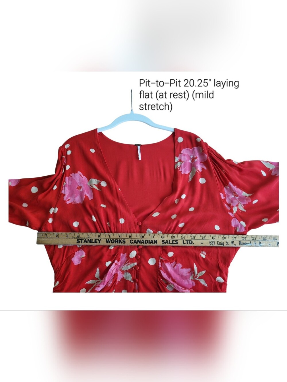 Free People Red Floral Polka Dot Mini Dress - Picture 8 of 15